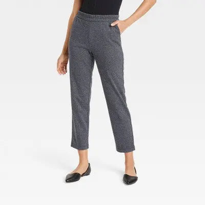 A New Day Women's Tapered High Rise Ankle Length Knit Pants Stretch A New DayBullseye Deals