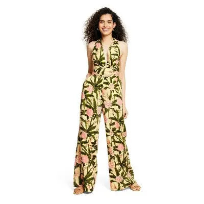 Agua Bendita x Target Women's Peony Botanical Print Jumpsuit Agua Bendita x TargetBullseye Deals