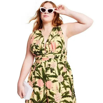 Agua Bendita x Target Women's Peony Botanical Print Jumpsuit Agua Bendita x TargetBullseye Deals