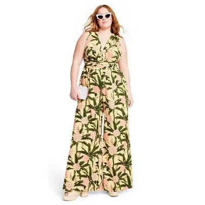 Agua Bendita x Target Women's Peony Botanical Print Jumpsuit Agua Bendita x TargetBullseye Deals