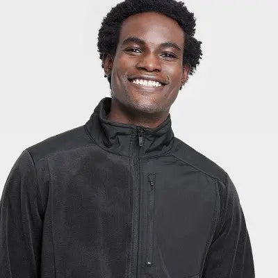 All In Motion Men's Zip-Up Winter Fleece Jacket All in MotionBullseye Deals