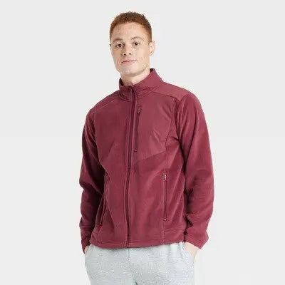 All In Motion Men's Zip-Up Winter Fleece Jacket All in MotionBullseye Deals