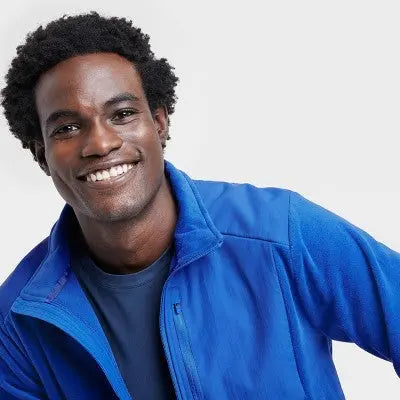 All In Motion Men's Zip-Up Winter Fleece Jacket All in MotionBullseye Deals