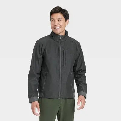 All In Motion Men's Zip-Up Winter Wind-Resistant Softshell Jacket All in MotionBullseye Deals