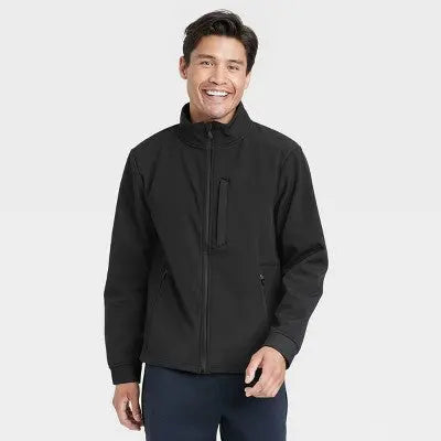All In Motion Men's Zip-Up Winter Wind-Resistant Softshell Jacket All in MotionBullseye Deals