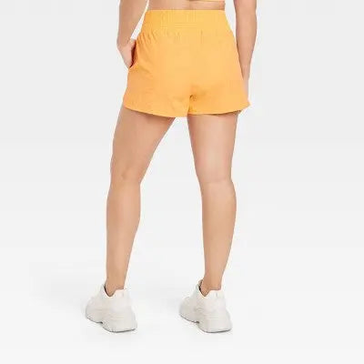 All In Motion Women's High Waist Crinkle Shorts Running Sports Shorts UPF 50+ All in MotionBullseye Deals