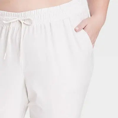 All In Motion Women's Stretch Woven High-Rise Tapered Pants Jogger UPF 50+ All In MotionBullseye Deals