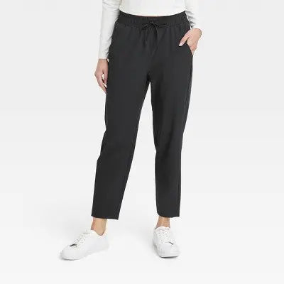 All In Motion Women's Stretch Woven High-Rise Tapered Pants Jogger UPF 50+ All In MotionBullseye Deals