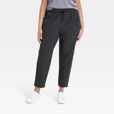 All In Motion Women's Stretch Woven High-Rise Tapered Pants Jogger UPF 50+ All In MotionBullseye Deals
