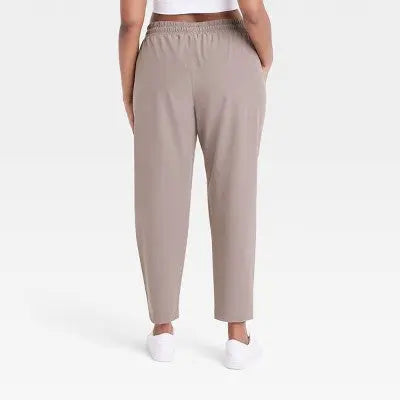 All In Motion Women's Stretch Woven High-Rise Tapered Pants Jogger UPF 50+ All In MotionBullseye Deals