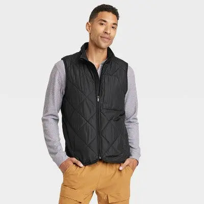 All in Motion Men's Quilted Wind-Resistant Puffer Vest Water-Resistant All in MotionBullseye Deals