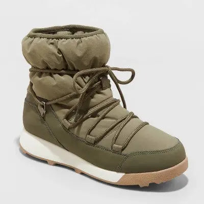 All in Motion Women's Cara Winter Boots Water-Repellent Fabric Upper Faux-Fur All in MotionBullseye Deals