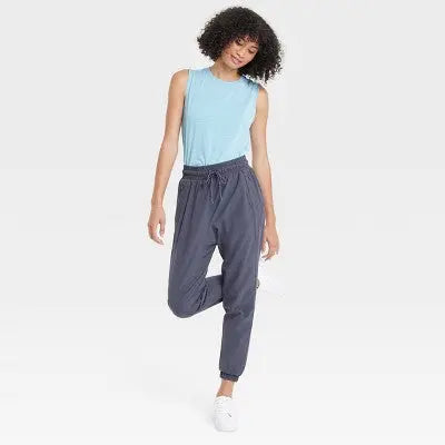 All in Motion Women's Lined Woven Joggers - Water-Repellent, UPF 50+ All in MotionBullseye Deals