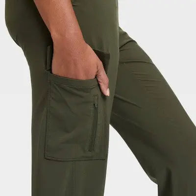 All in Motion Women's Stretch Woven Tapered Cargo Pants All in MotionBullseye Deals