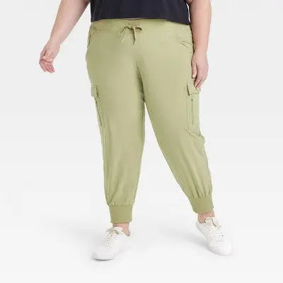 All in Motion Women's Stretch Woven Tapered Cargo Pants All in MotionBullseye Deals