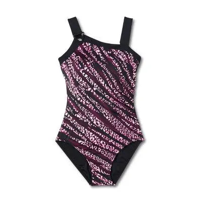 Aqua Green Women's Asymmetrical One Piece Swimsuit Full Coverage UPF 50+ Aqua GreenBullseye Deals