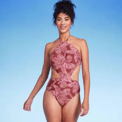 Aqua Green Women's Cut Out Strap One Piece Swimsuit - UPF 50+ - Secondipity