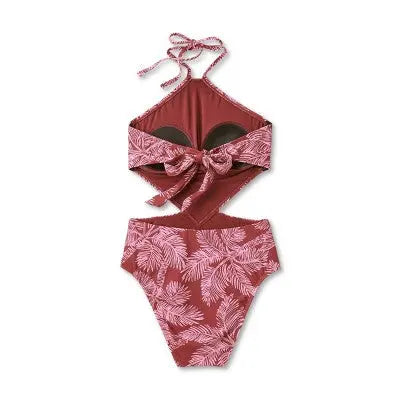 Aqua Green Women's Cut Out Strap One Piece Swimsuit - UPF 50+ - Secondipity