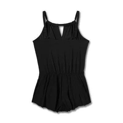 Aqua Green Women's Swim Romper One Piece Swimsuit with Pocket UPF 50+ Aqua GreenBullseye Deals