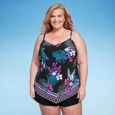 Aqua Green Women's Swimsuit Tankini Top Swimwear UPF 50+ Aqua GreenBullseye Deals