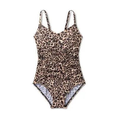 Aqua Green Women's V-Neck One Piece Swimsuit Tummy Control UPF 50+ Swimwear Aqua GreenBullseye Deals