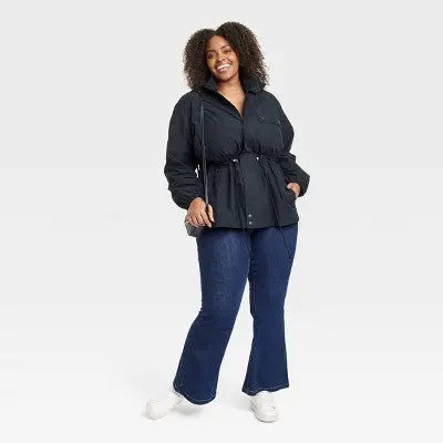 Ava & Viv Women's Plus Zip-Up Lightweight Anorak Jacket Sporty Relaxed Fit Ava & VivBullseye Deals