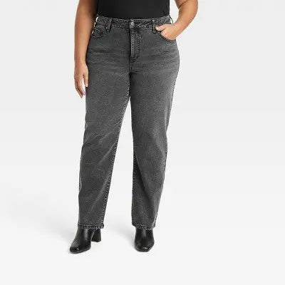 Ava & Viv Womens High Rise Straight Leg Full Jeans Midweight Ava & VivBullseye Deals