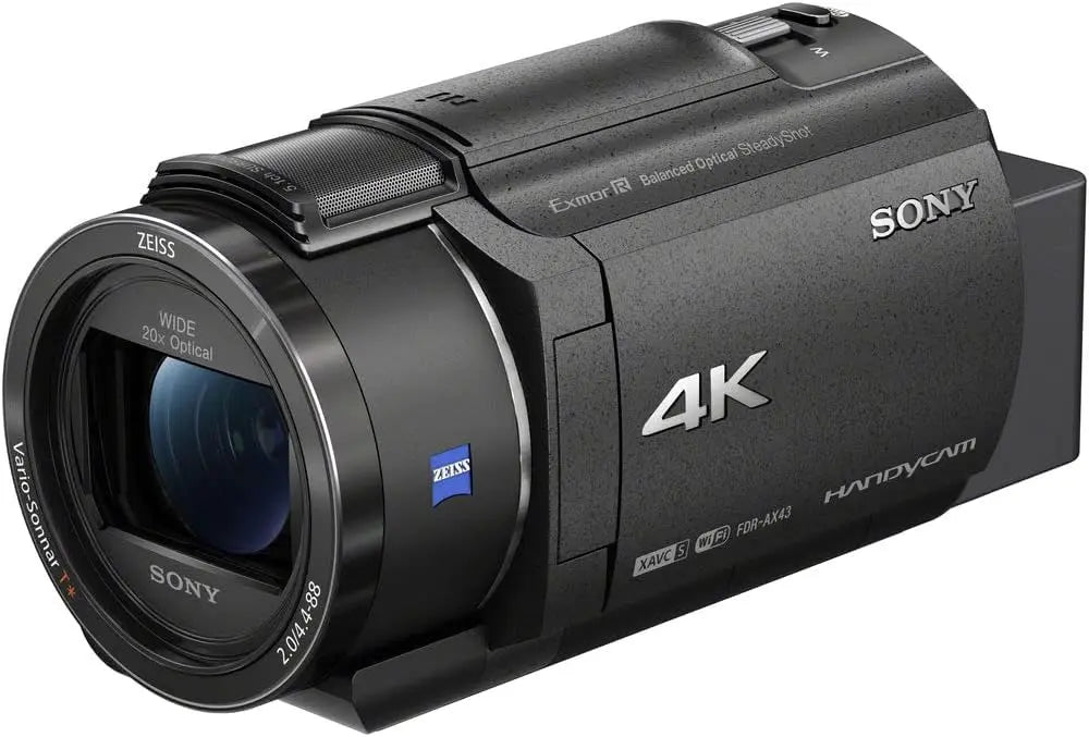 Certified Refurbished - Sony - Handycam AX43 4K Camcorder - Black - FDRAX43/B - Secondipity