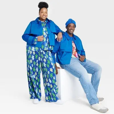 Black History Month Sammy B Plus Size Cropped Shacket - Blue, Stylish and Bold Target x Sammy BBullseye Deals