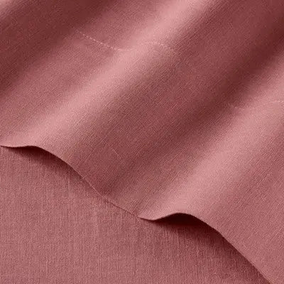 Casaluna 100% Washed Linen Solid Sheet Set - 4-Piece Plain Weave Bedding CasalunaBullseye Deals