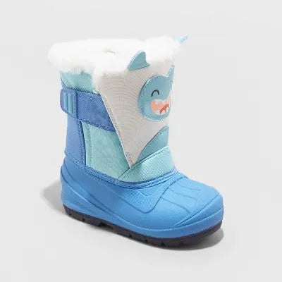 Cat & Jack Toddler Faux Fur Hook-And-Loop Mid Calf Winter Boots Waterproof Cat & JackBullseye Deals