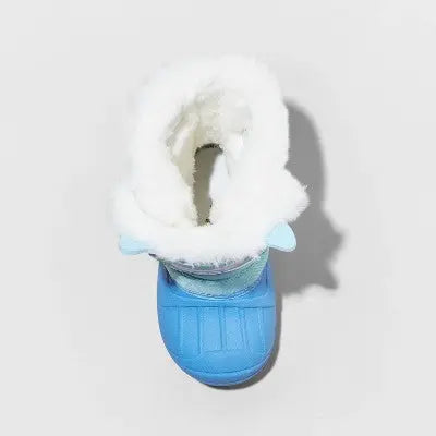 Cat & Jack Toddler Faux Fur Hook-And-Loop Mid Calf Winter Boots Waterproof Cat & JackBullseye Deals