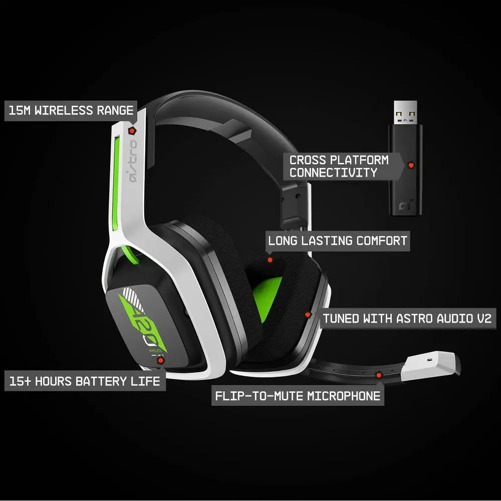 Certified Refurbished - Astro A20 Bluetooth Wireless Gaming Headset for Xbox Series X|S/Xbox One ASTROBullseye Deals