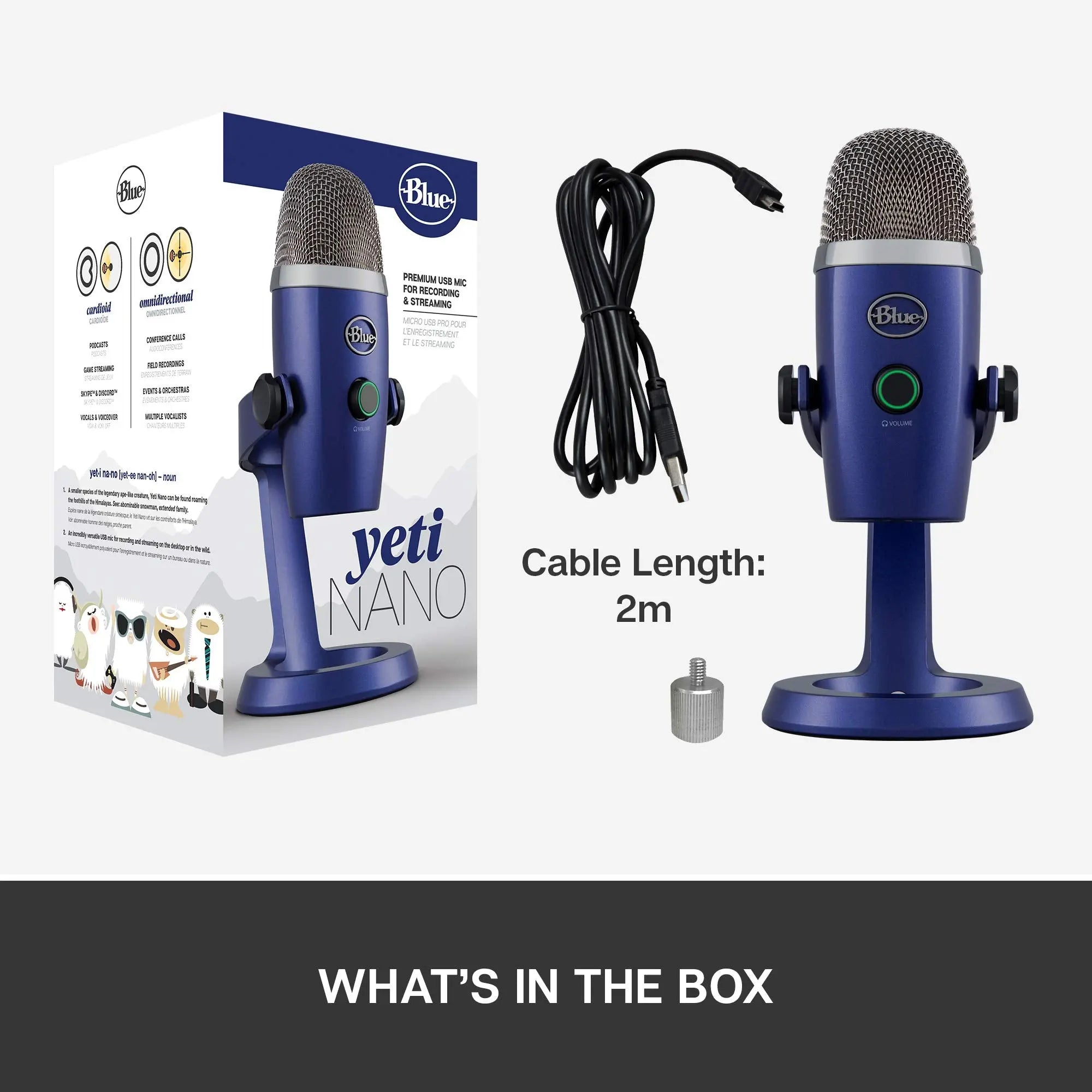 Certified Refurbished - Blue Microphone -Yeti Nano Blue MicrophonesBullseye Deals