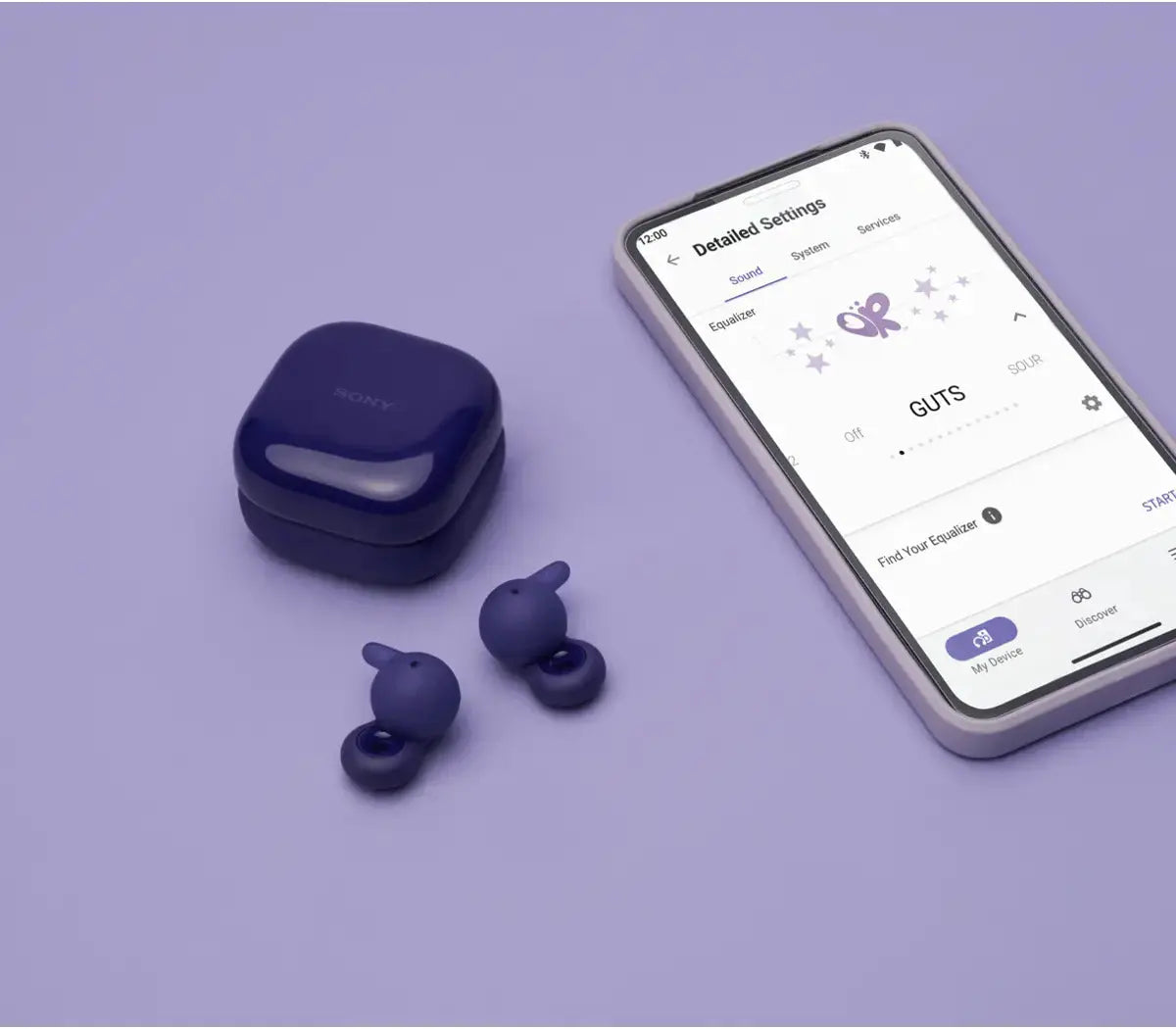 Certified Refurbished - LinkBuds Open Truly Wireless Earbuds | Violet - Free Case Cover SonyBullseye Deals