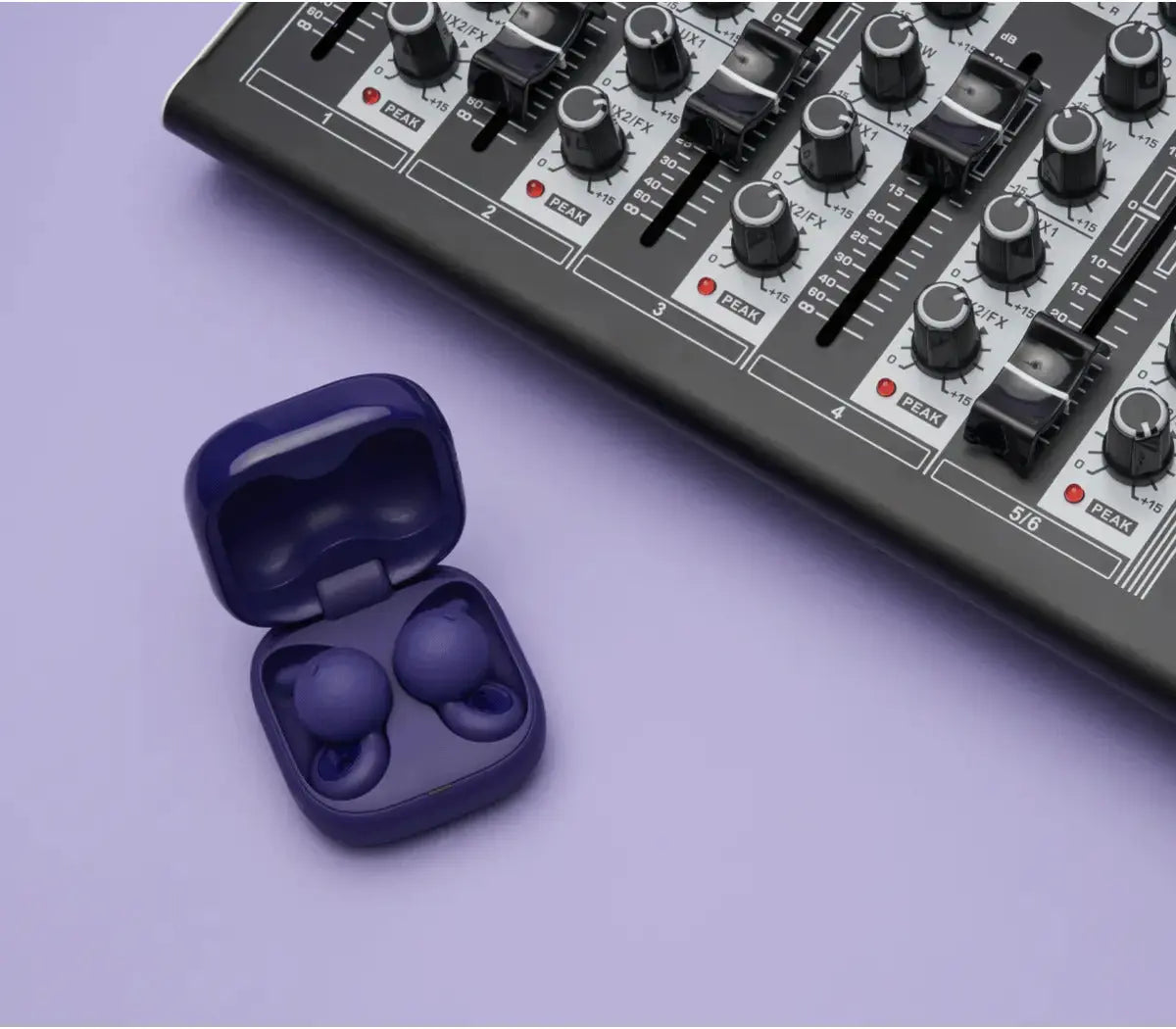 Certified Refurbished - LinkBuds Open Truly Wireless Earbuds | Violet - Free Case Cover SonyBullseye Deals