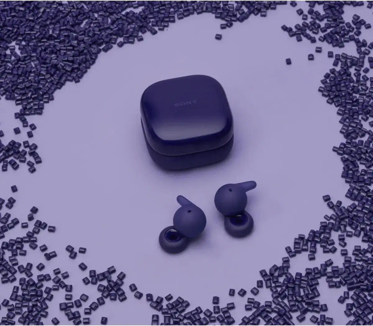 Certified Refurbished - LinkBuds Open Truly Wireless Earbuds | Violet - Free Case Cover SonyBullseye Deals