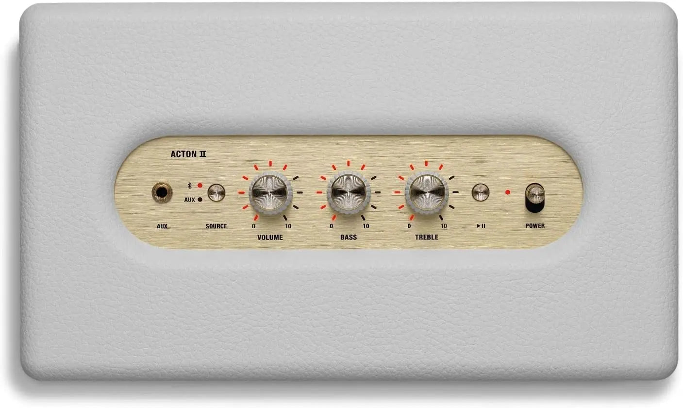 Certified Refurbished - Marshall Acton II Wireless Bluetooth Speaker - White - Secondipity