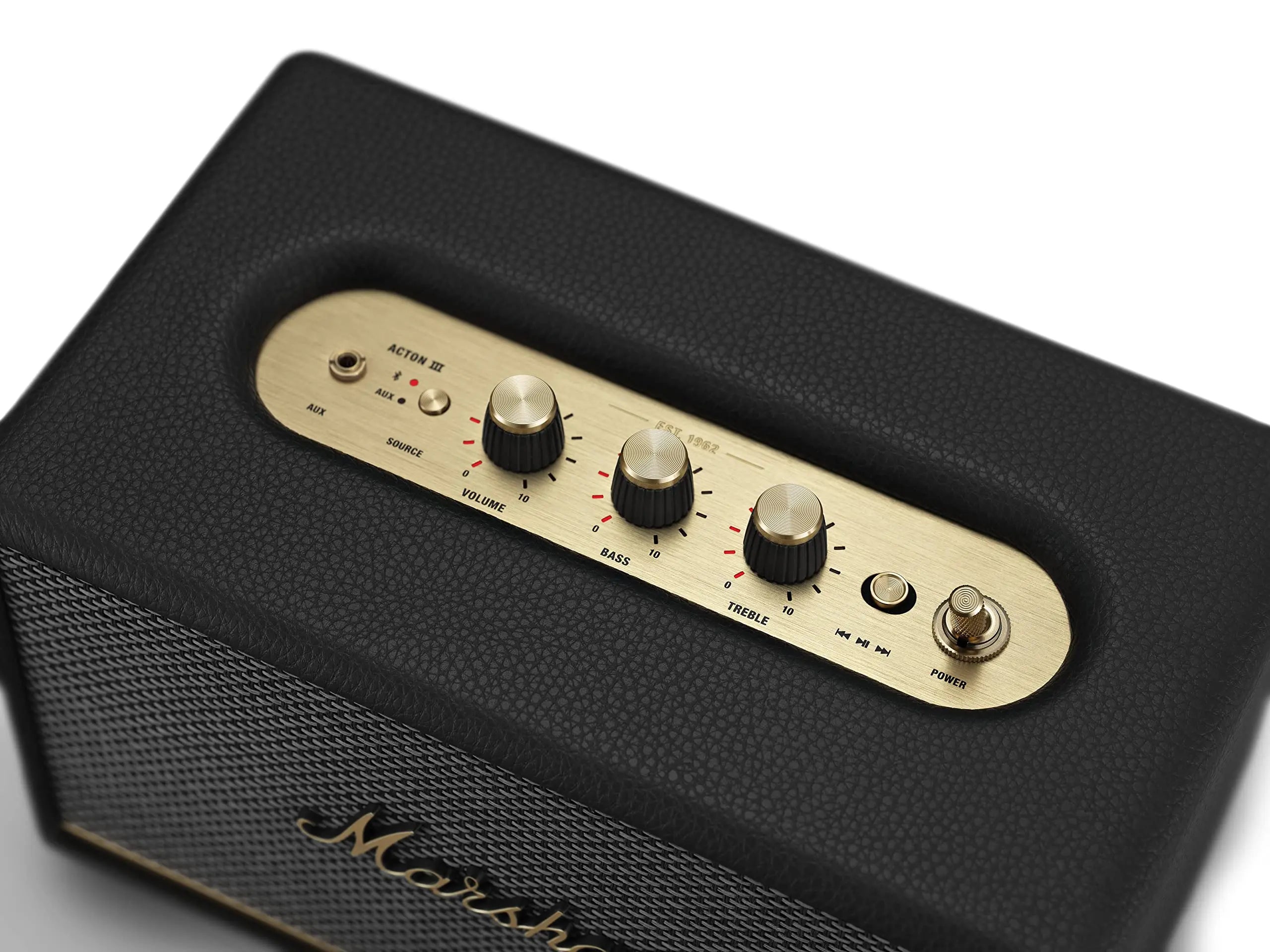 Certified Refurbished - Marshall Acton III Bluetooth Speaker (Black) Marshall