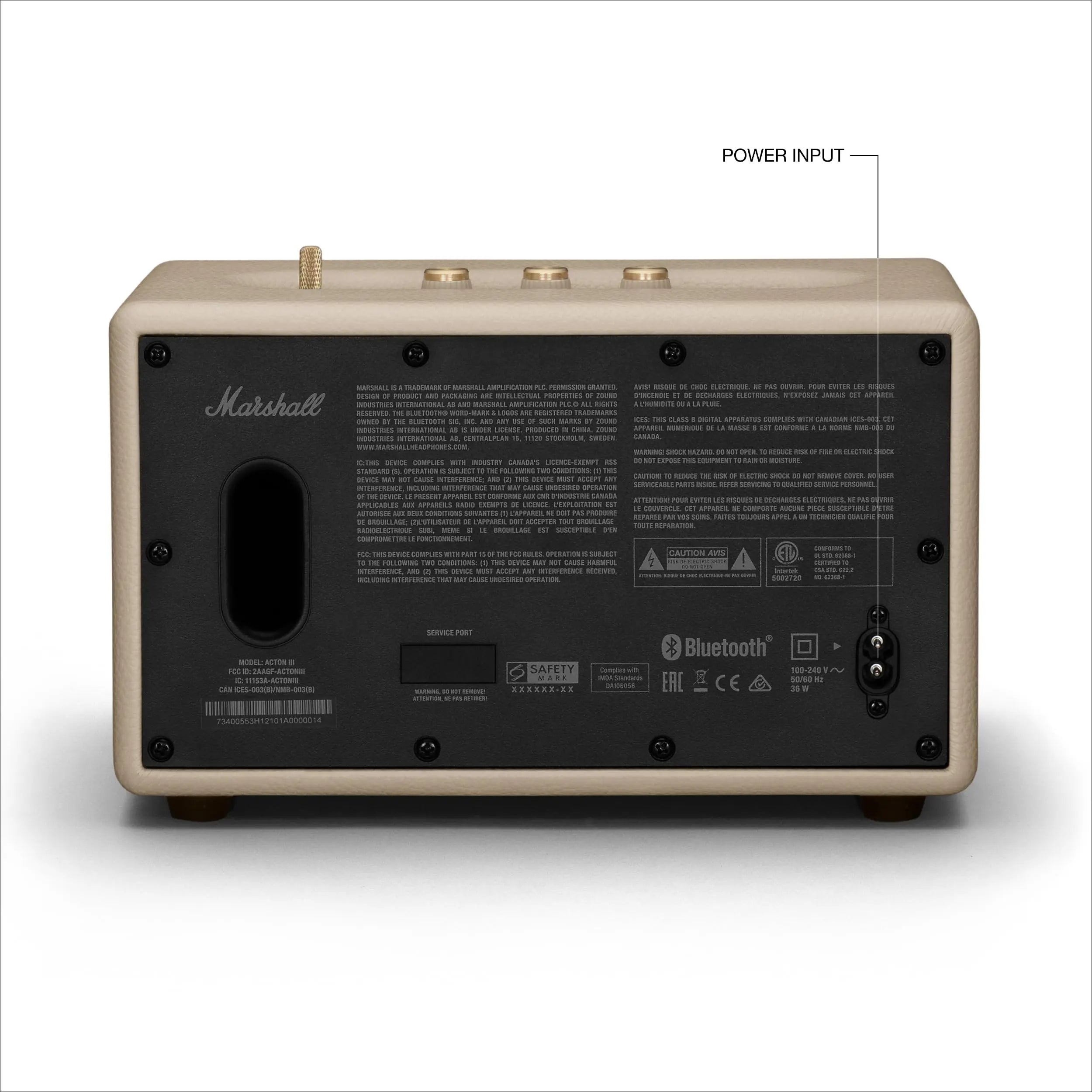 Certified Refurbished - Marshall Acton III Bluetooth Speaker (Cream) MarshallBullseye Deals