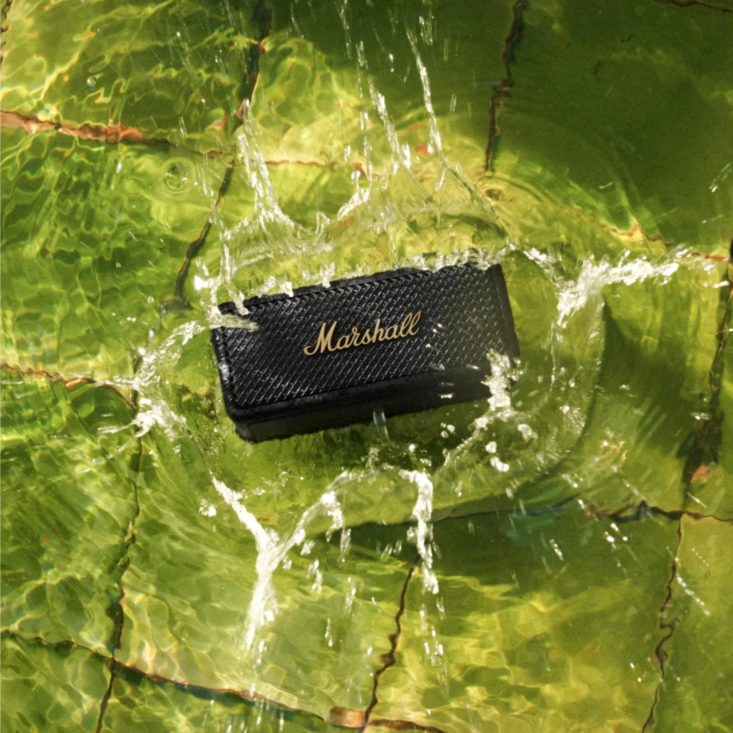 Certified Refurbished - Marshall - Emberton II BT Portable Speaker - Black & Brass MarshallBullseye Deals