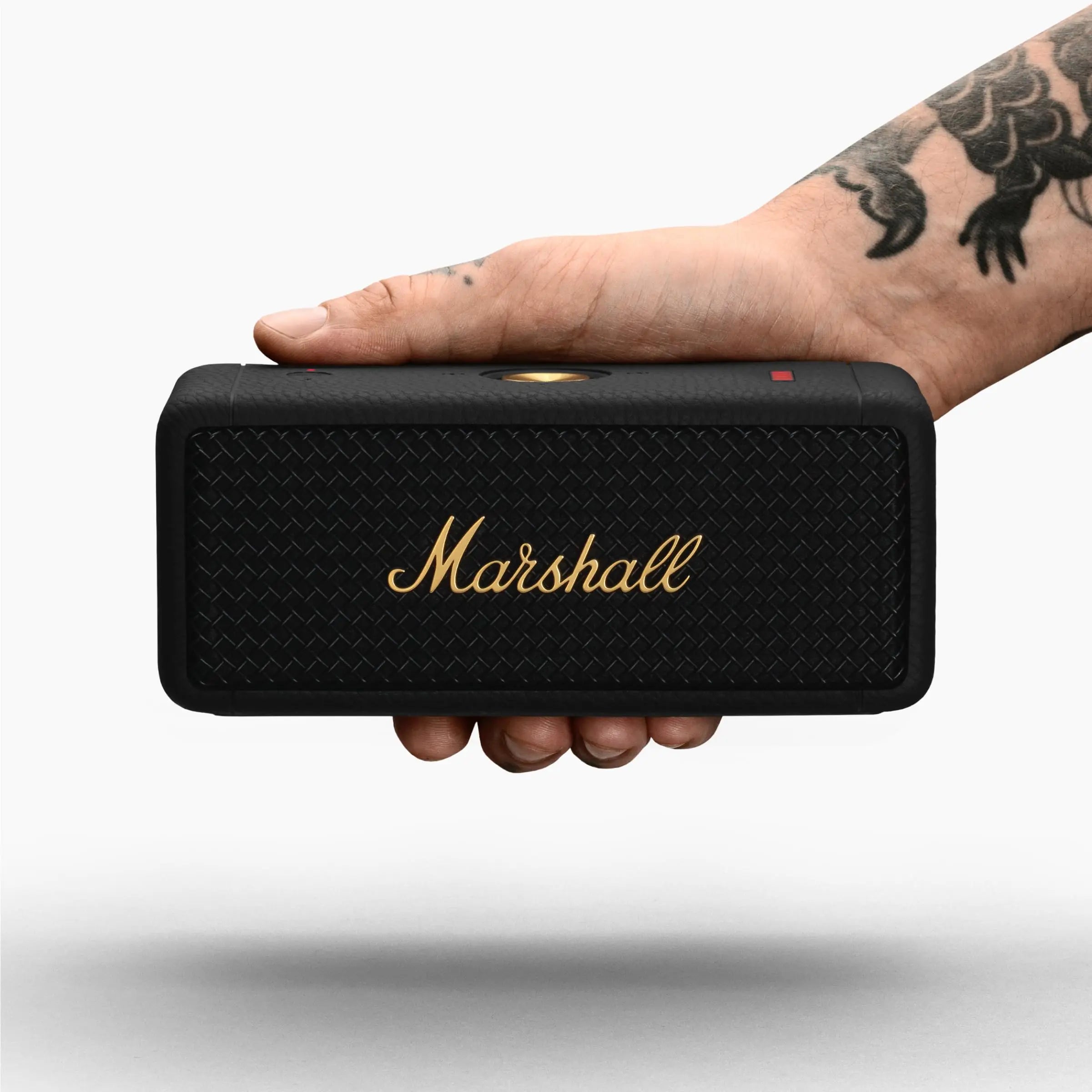 Certified Refurbished - Marshall - Emberton II BT Portable Speaker - Black & Brass MarshallBullseye Deals