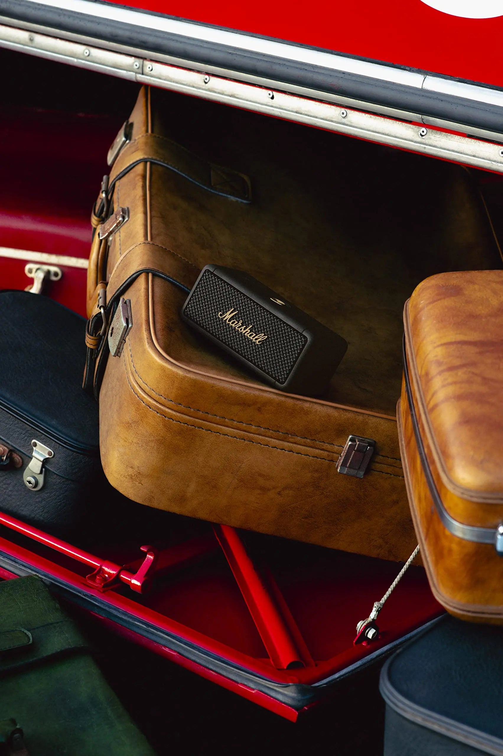 Certified Refurbished - Marshall - Emberton Portable Bluetooth Speaker - Black & Brass MarshallBullseye Deals