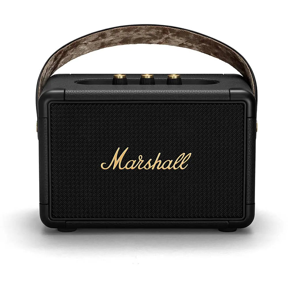 Certified Refurbished - Marshall Kilburn II Portable Bluetooth Speaker, Black and Brass MarshallBullseye Deals