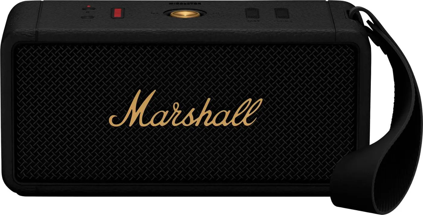 Certified Refurbished - Marshall - MIDDLETON BLUETOOTH PORTABLE SPEAKER - BLACK AND BRASS MarshallBullseye Deals