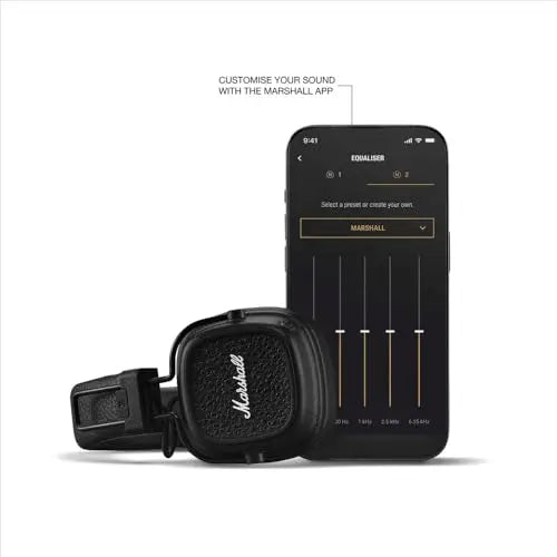Certified Refurbished - Marshall - Major V Wireless On-Ear Headphones - Black MarshallBullseye Deals