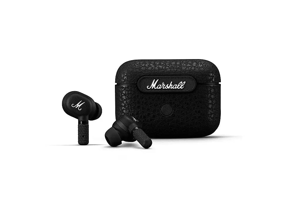 Certified Refurbished - Marshall - Marhsall Motif A.N.C. Truewireless Headphone - Black MarshallBullseye Deals