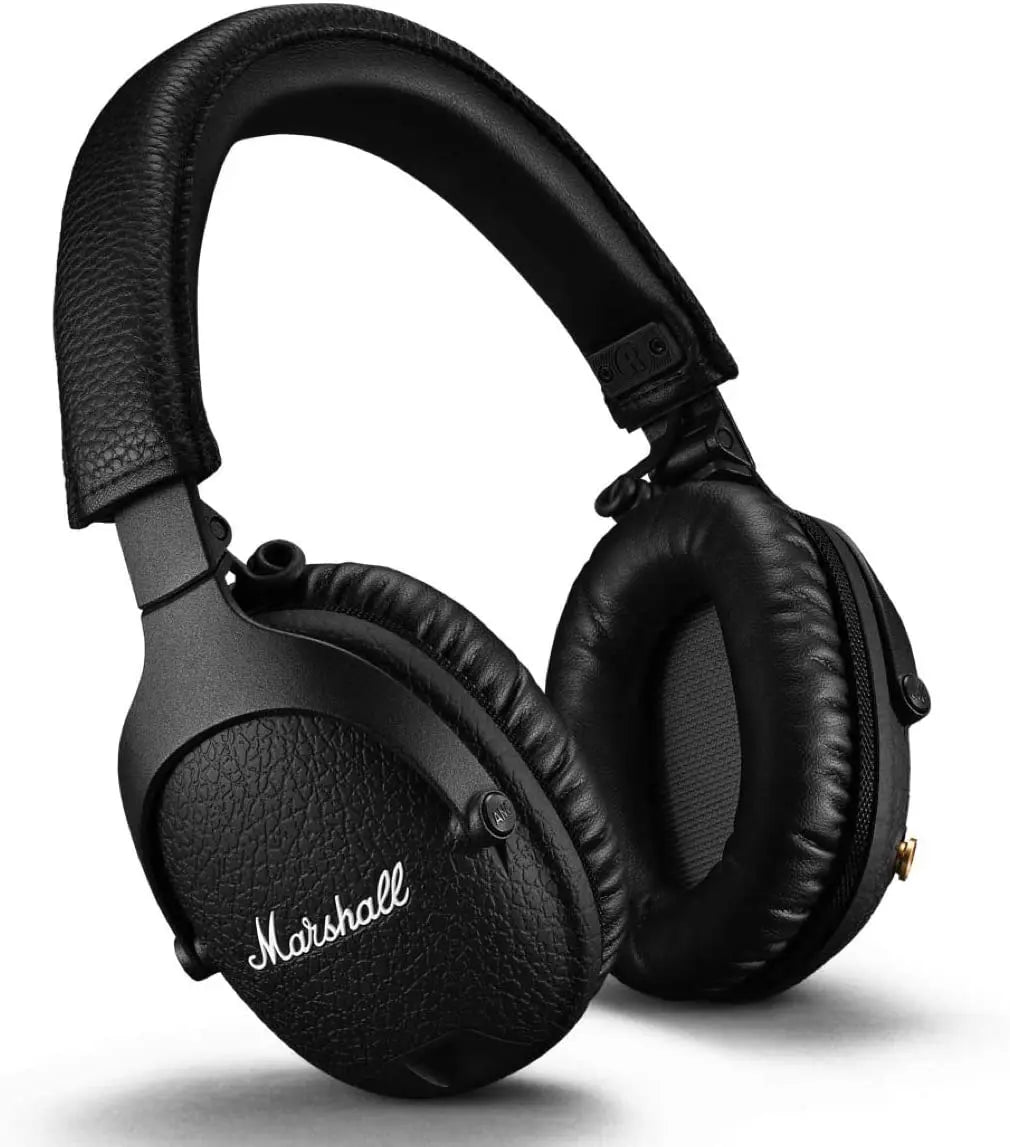 Certified Refurbished - Marshall Monitor II Active Noise Canceling Over-Ear Bluetooth Headphone, Black - Secondipity