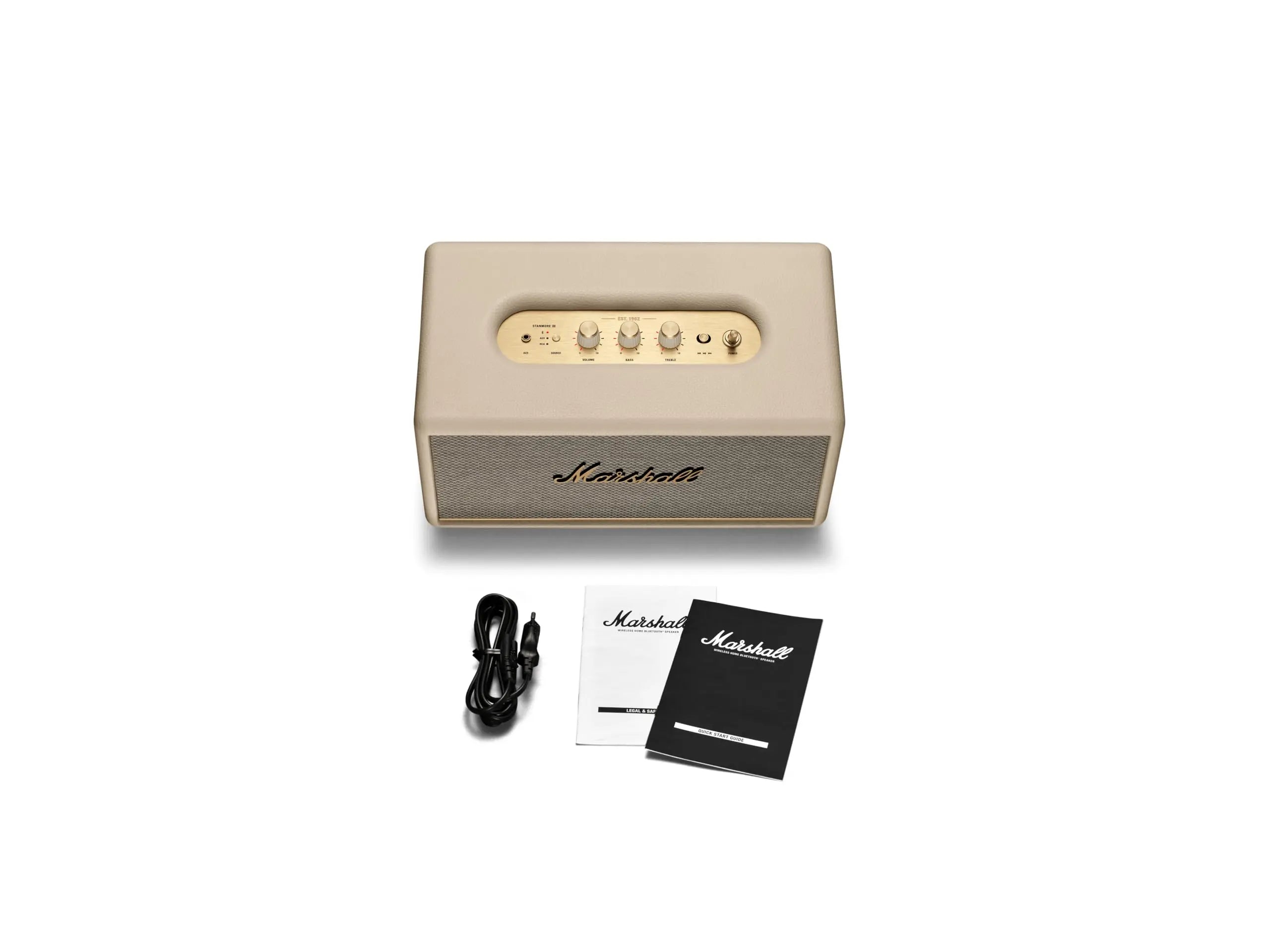 Certified Refurbished - Marshall Stanmore III Bluetooth Wireless Speaker - Cream MarshallBullseye Deals