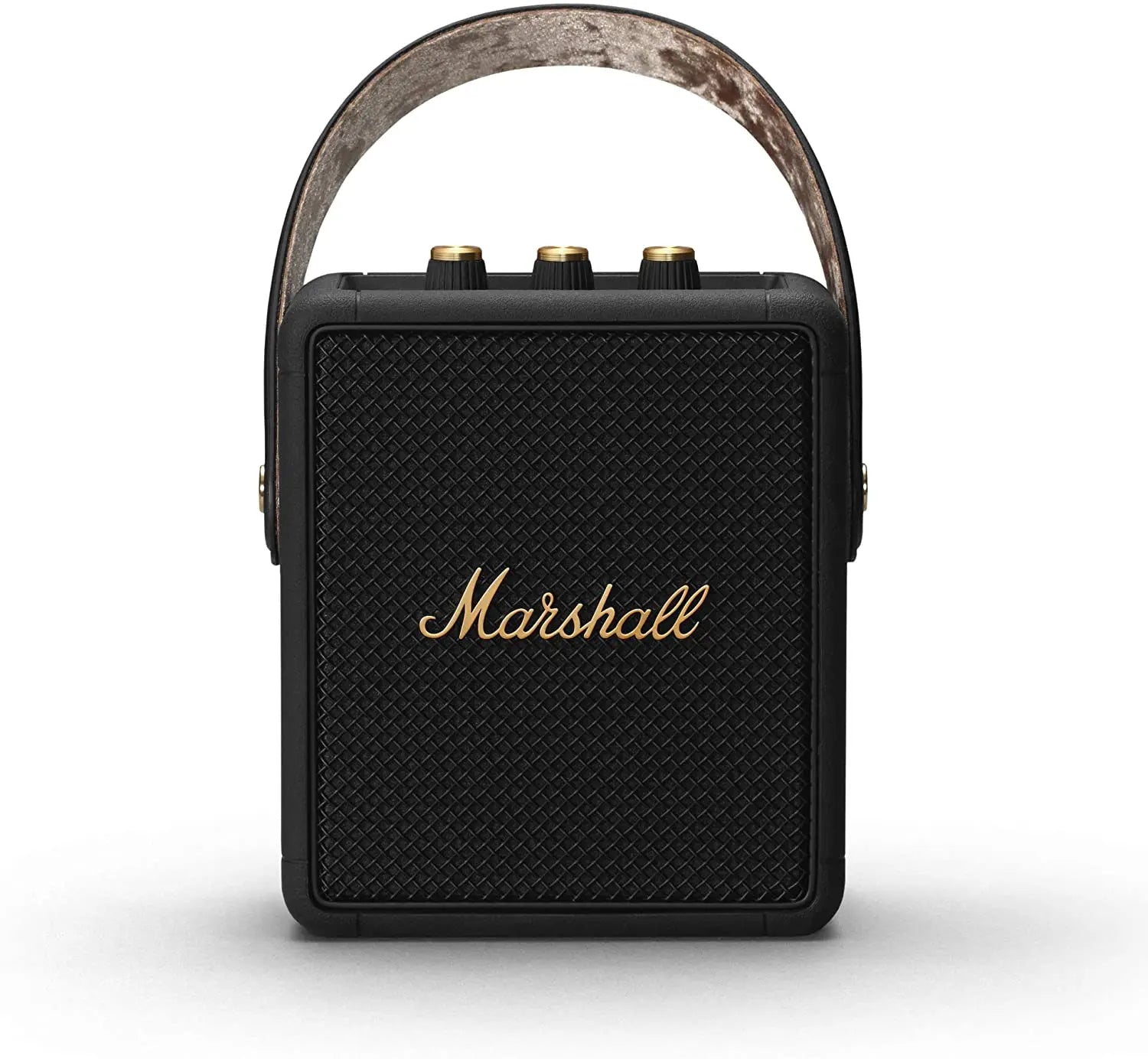 Certified Refurbished - Marshall Stockwell II Portable Bluetooth Speaker - Black and Brass MarshallBullseye Deals
